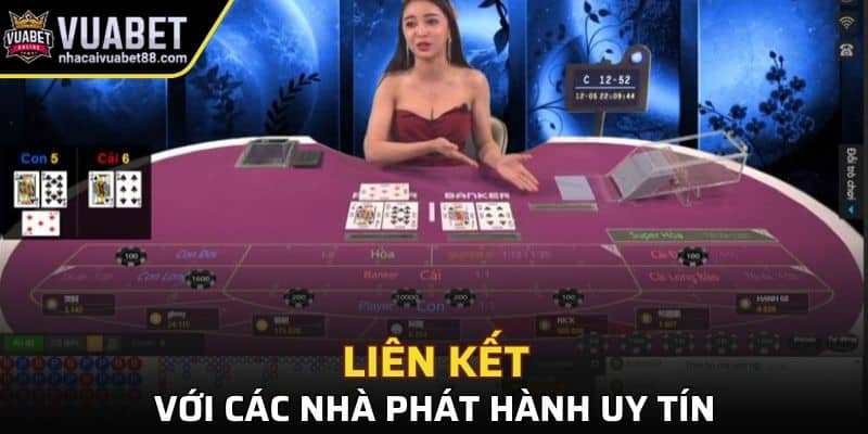 Vuabet88 liên kết với các nhà phát hành uy tín
